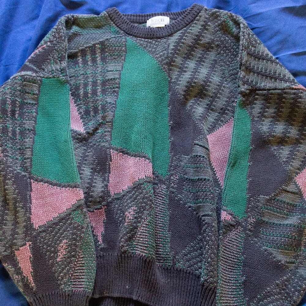 Coogi-Style Vintage 1980's Sweater
